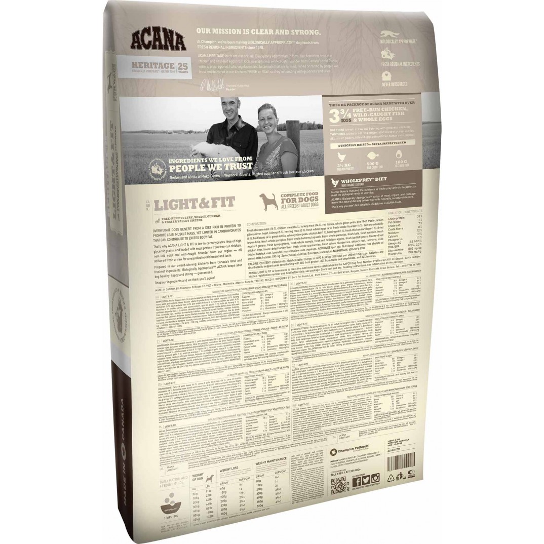 Acana Heritage – Light & Fit 2kg