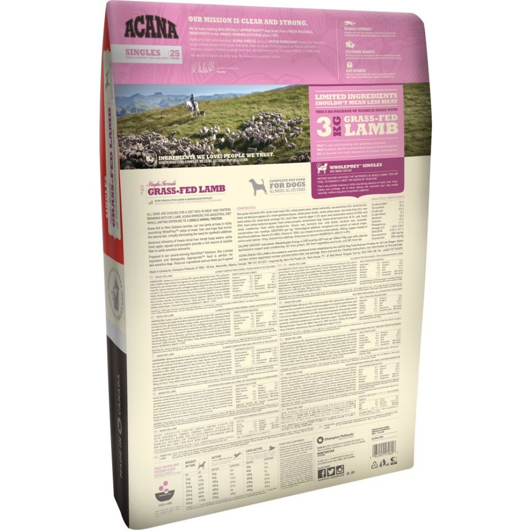 Acana Singles - grass-fed Lamb 2kg