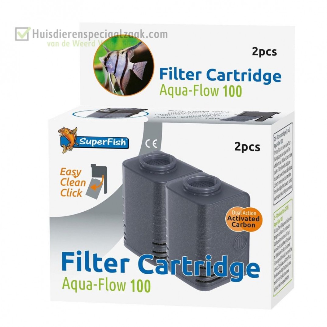 Superfish filter cartridge 100, Aqua-flow 100 filtermateriaal vervanging