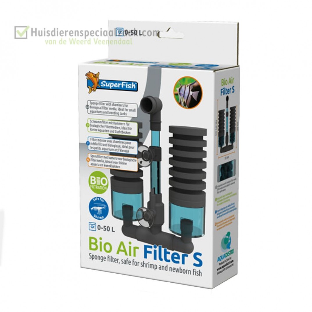 Superfish Bio-lucht filter, lucht filter voor aquarium, maat S