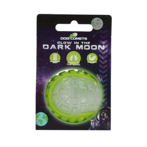 Dog Comets Glow In The Dark Moon Bal S Groen