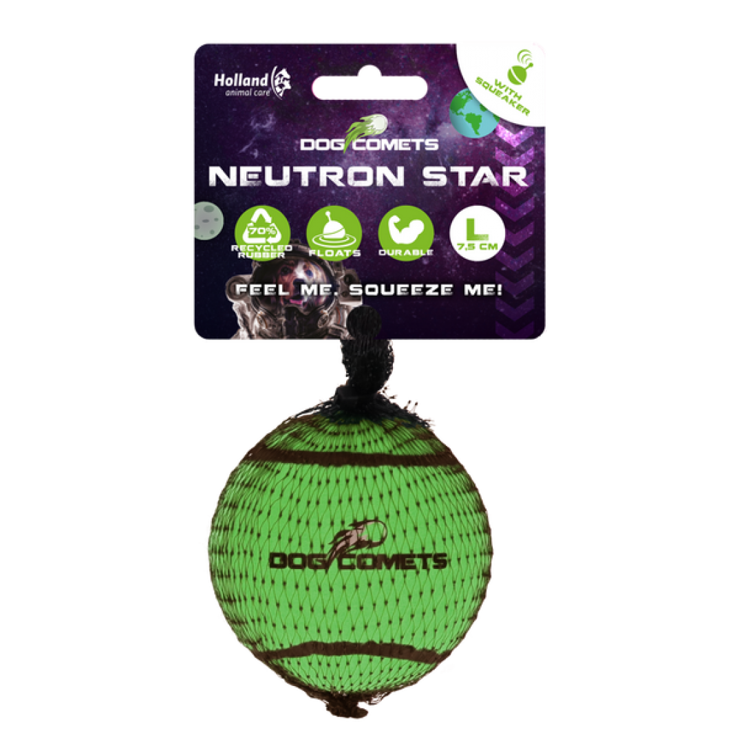 Dog Comets Neutron Star Tennisbal Met Pieper L Groen
