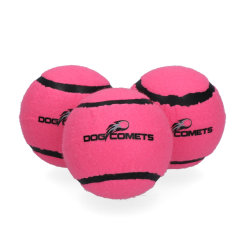 Dog Comets Starlight Tennisbal M Roze (3-pack)