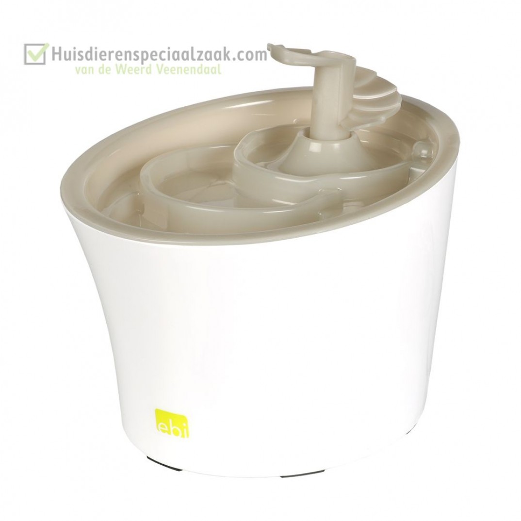 Tugela Drinkfontein met inhoud van 3 liter en de kleur mokka bruin, voor kleine honden en katten