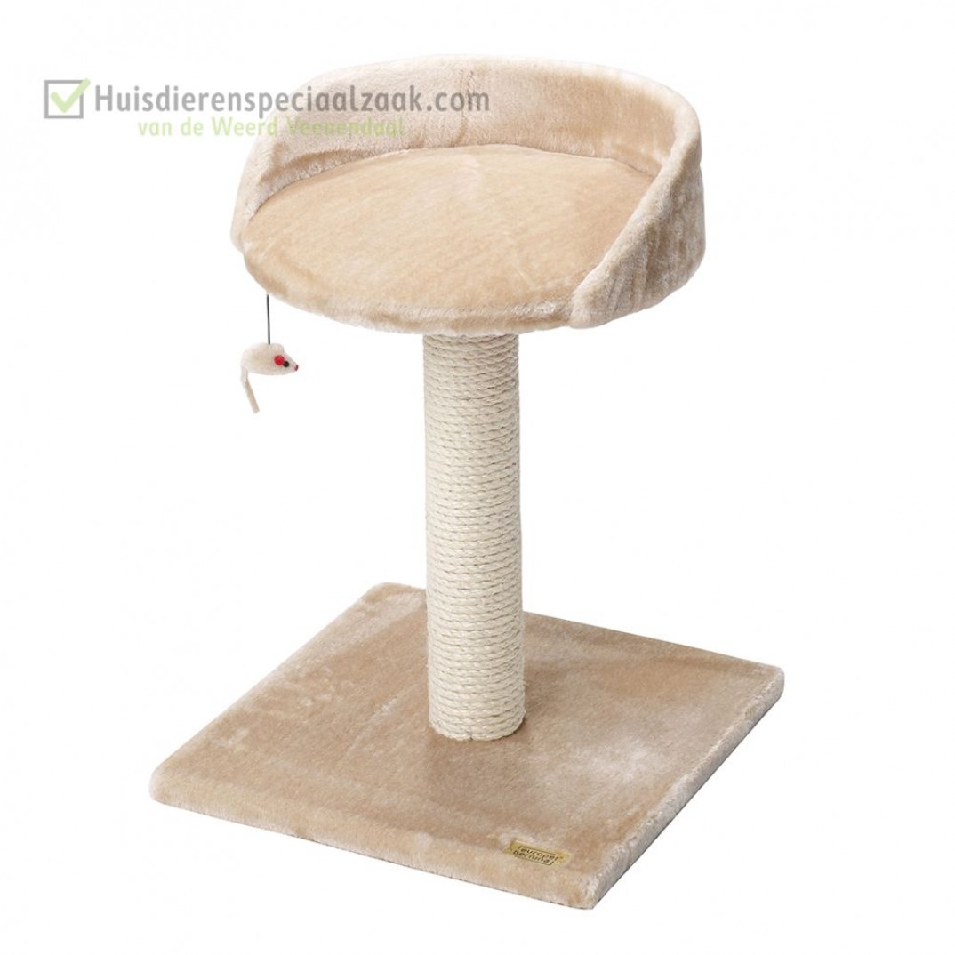 Ebi Krabpaal Classic Sofa, ligplek en paal in de kleur creme