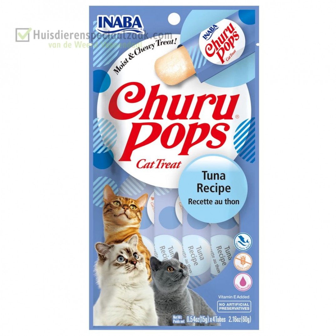 Inaba Ciao zacht pops katten snack met tonijn
