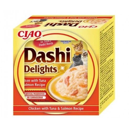 Inaba Ciao Dashi Delights Kip, Tonijn en Zalm