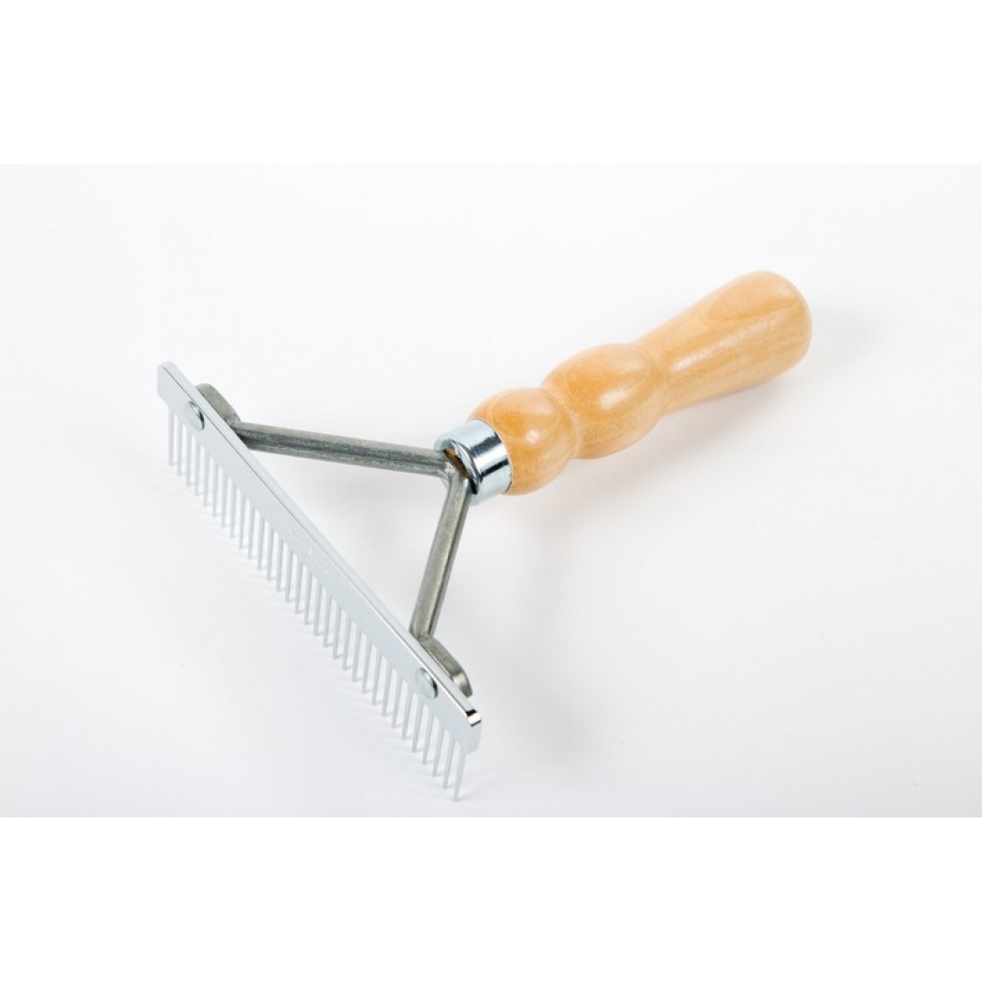 Jean Peau Hark Metaal met Houten Handvat