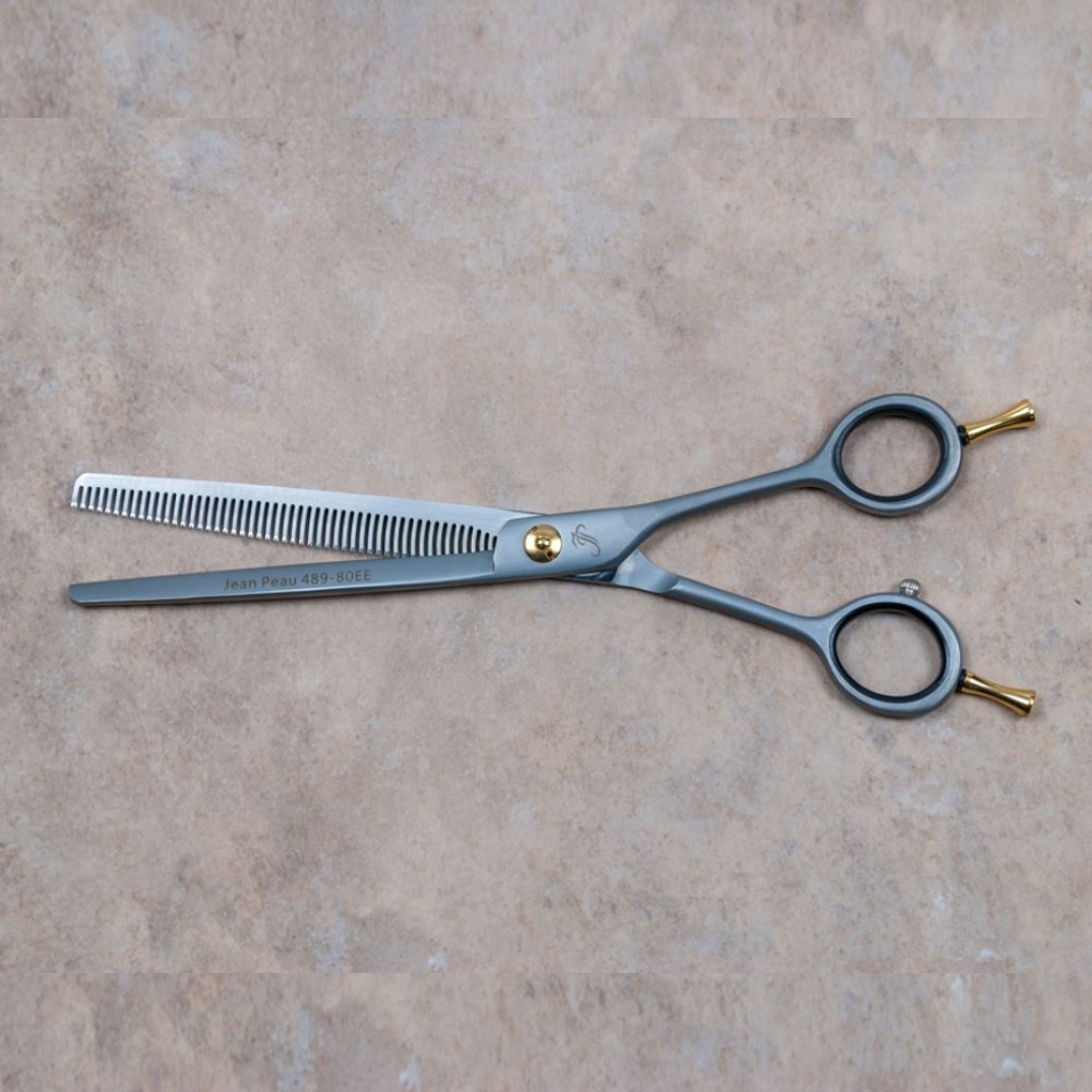 Jean Peau effileer schaar met enkele rij tanden van 19 centimeter