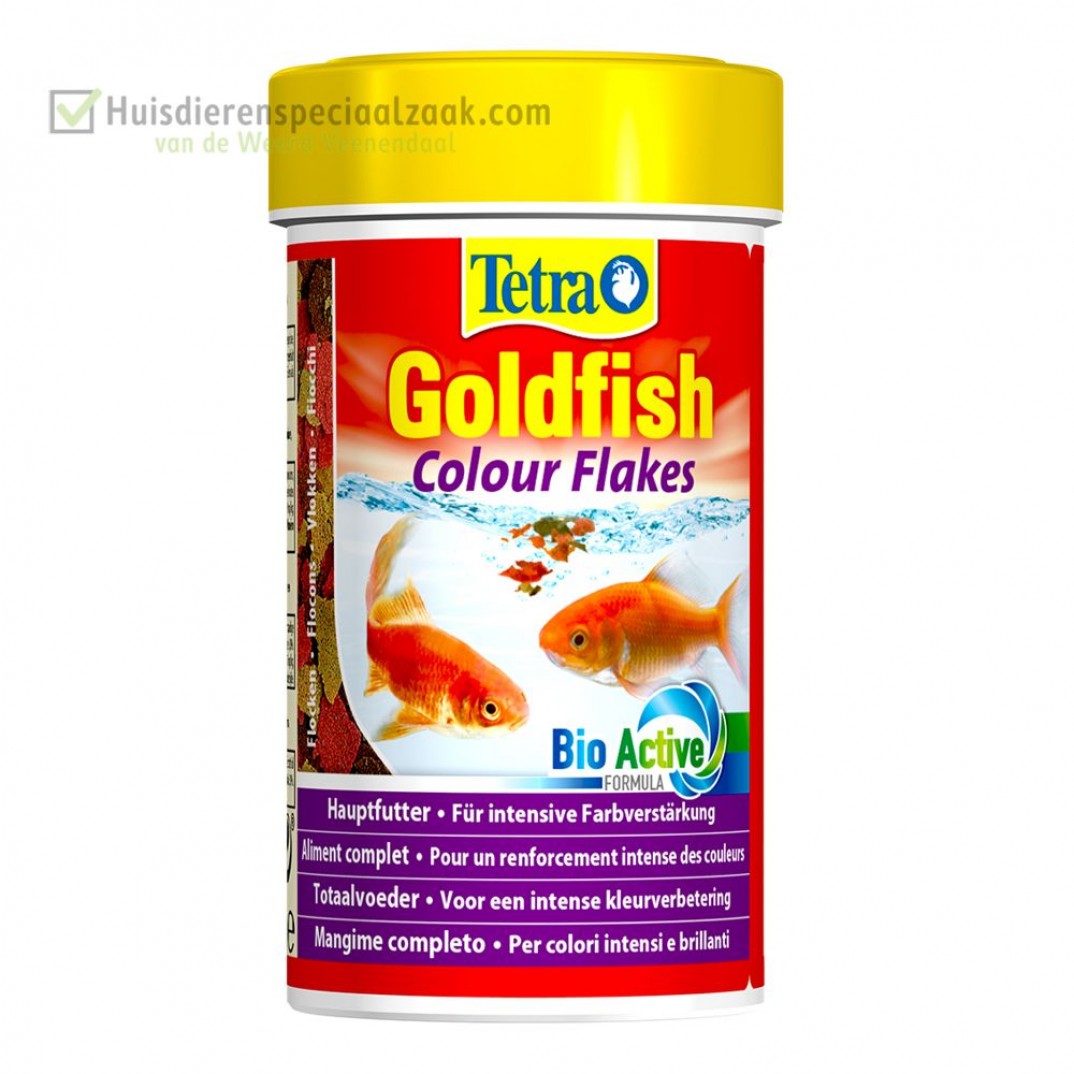 kortvinnige goudvissen voer inhoud van 250 ml