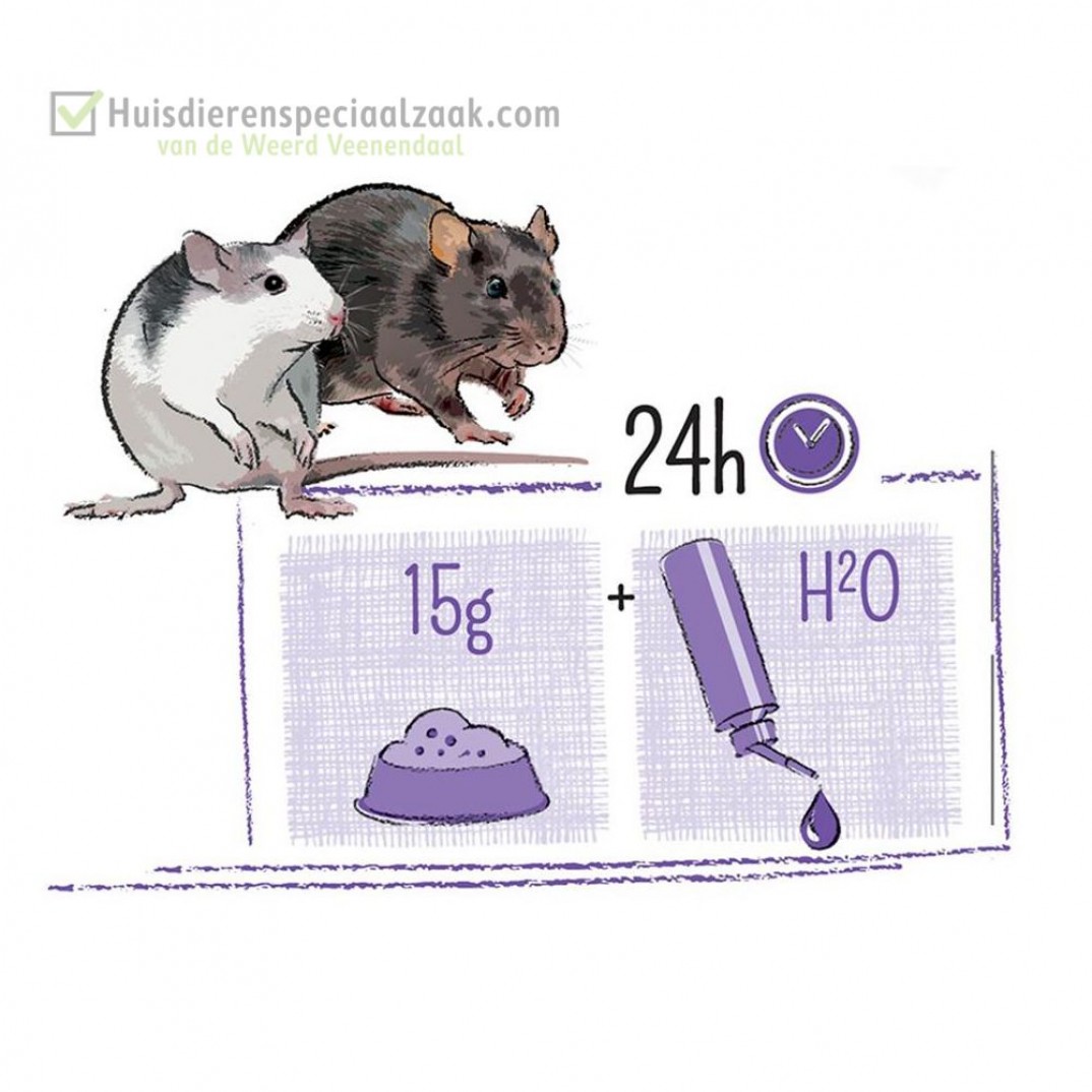 Puur Rat 800gr voeding gemengd gezond