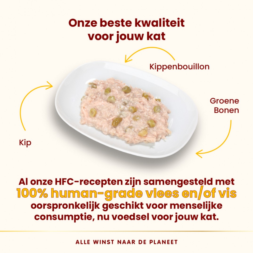 Almo Nature HFC Natural Kip & Haricots Verts Kattenvoer 70 Gram