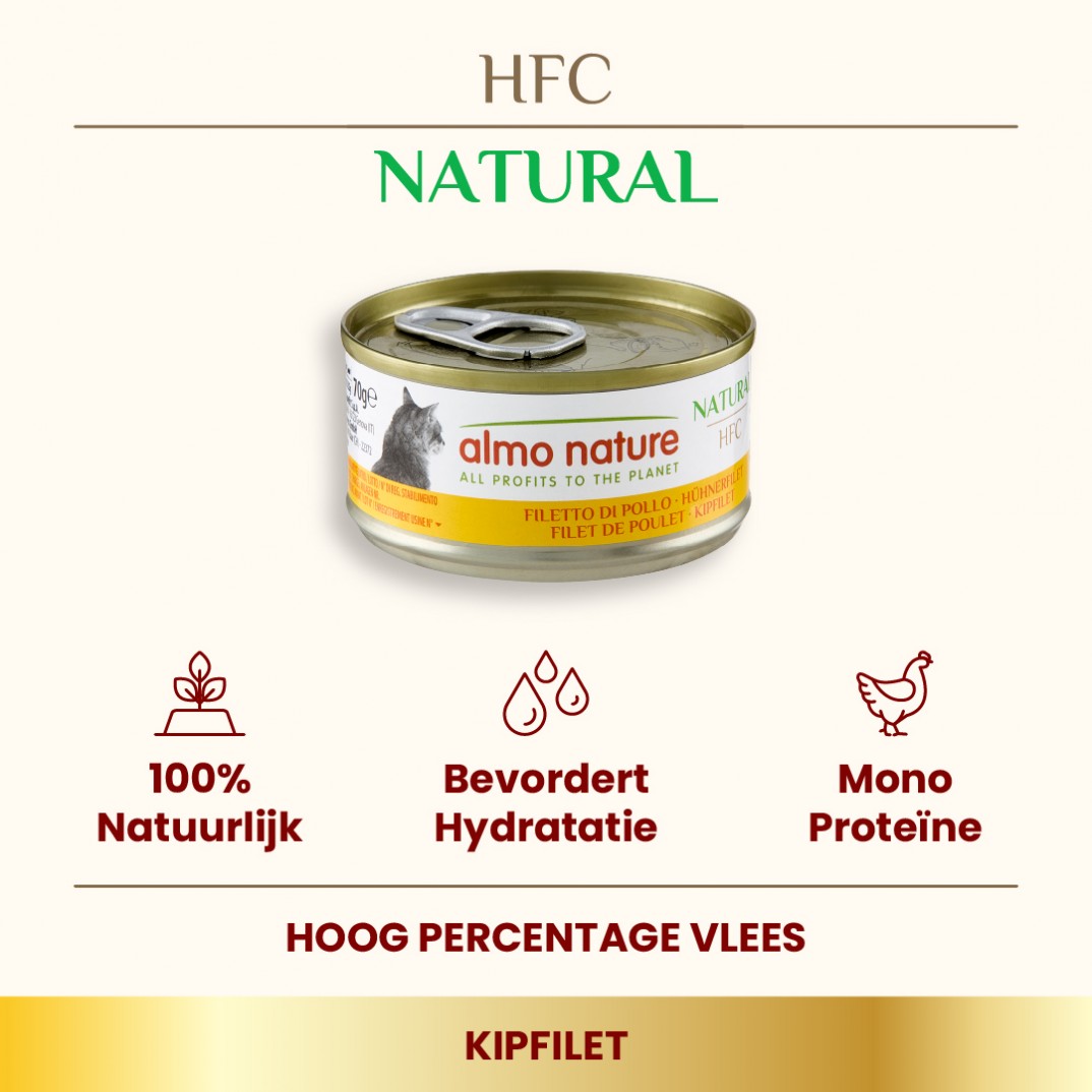 Almo Nature HFC kipfilet 70 g kattenvoer