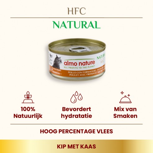Almo Nature HFC Natural kip en kaas 