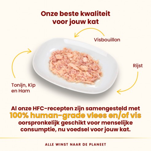 Almo Nature HFC Natural Tonijn Kip Ham 70g