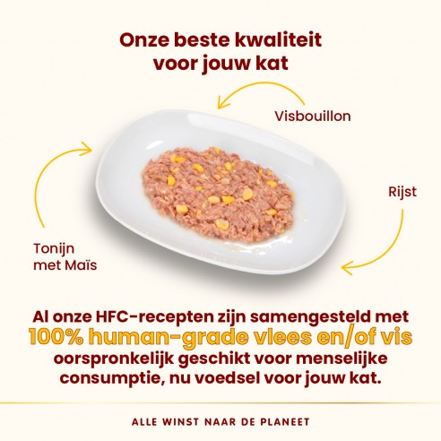 Almo Nature HFC Natural Tonijn en Mais 70g