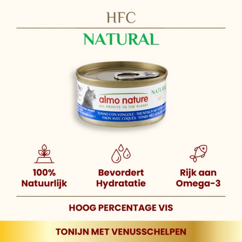 Almo Nature HFC Natural Tonijn en Mosselen 70g