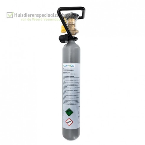 Aqua-Noa – Co2-hervulbare fles -500gr met kooi, standaard aansluiting Aqua-Noa – Co2-hervulbare fles -500gr met kooi, standaard aansluiting