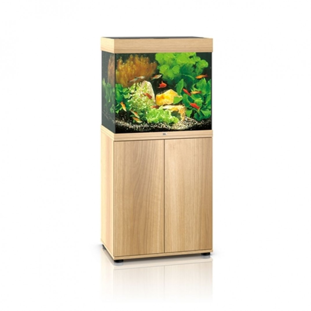 Juwel Lido aquarium met een inhoud van 120 liter en LED verlichting. lichtbruin van kleur.