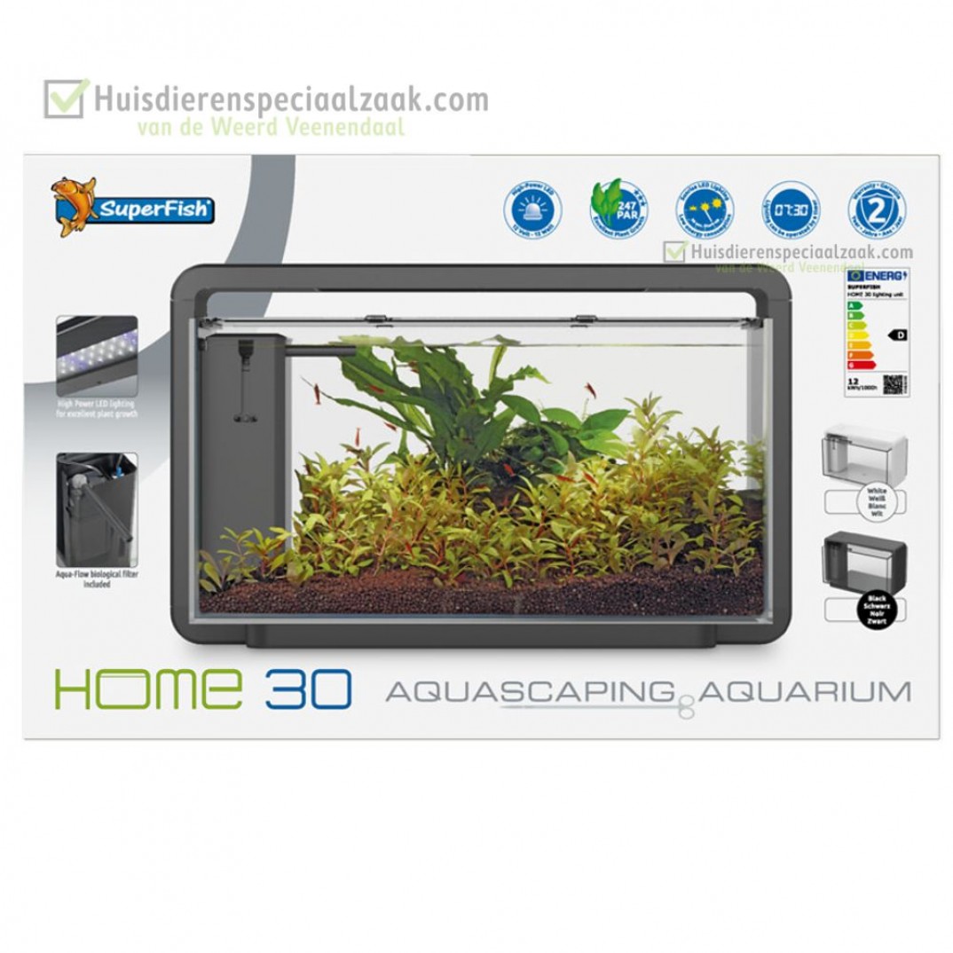 superfish aquarium aquarium home 30 zwart