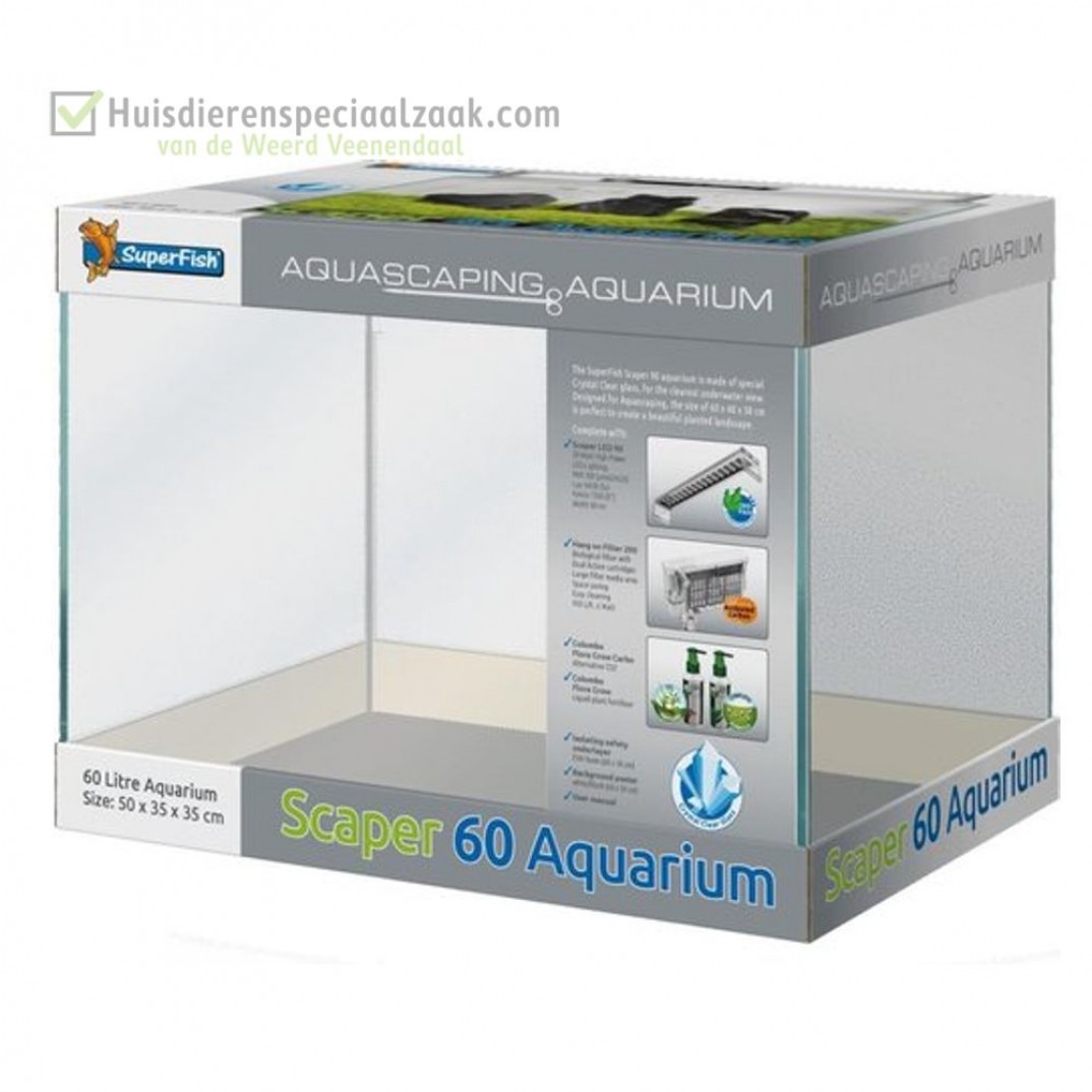 superfish aquarium aquascape Scaper 60 liter