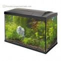 Superfish starters aquarium van inhoud 70 liter speciaal voor tropische vissen kleur is zwart
