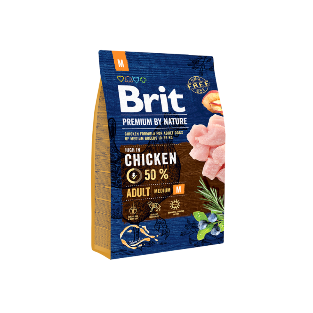 Brit premium by nature adult M 3kg