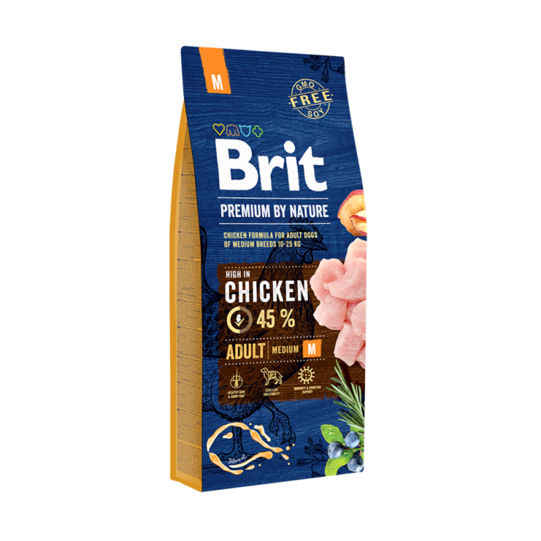 Brit premium by nature adult M 15kg