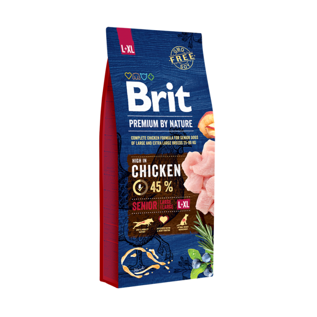 Brit premium by nature senior L+XL 15kg