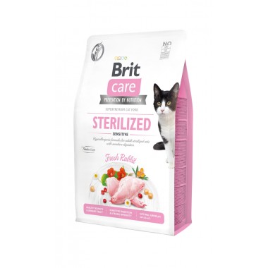 VERSPIL NIET, BESPAAR WEL -NU MET KORTING: Brit Care Cat - Sterilized Sensitive 7 kg THT 2-9