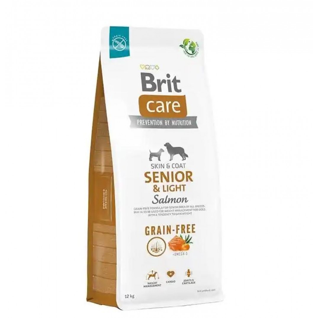 Brit Care Grain-free Senior & Light hondenvoer met zalm