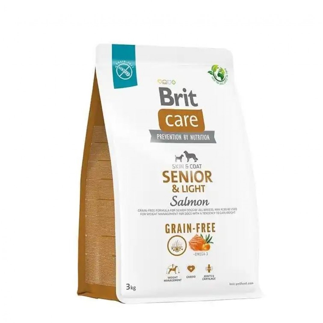 Brit Care Grain-free Senior & Light hondenvoer met zalm
