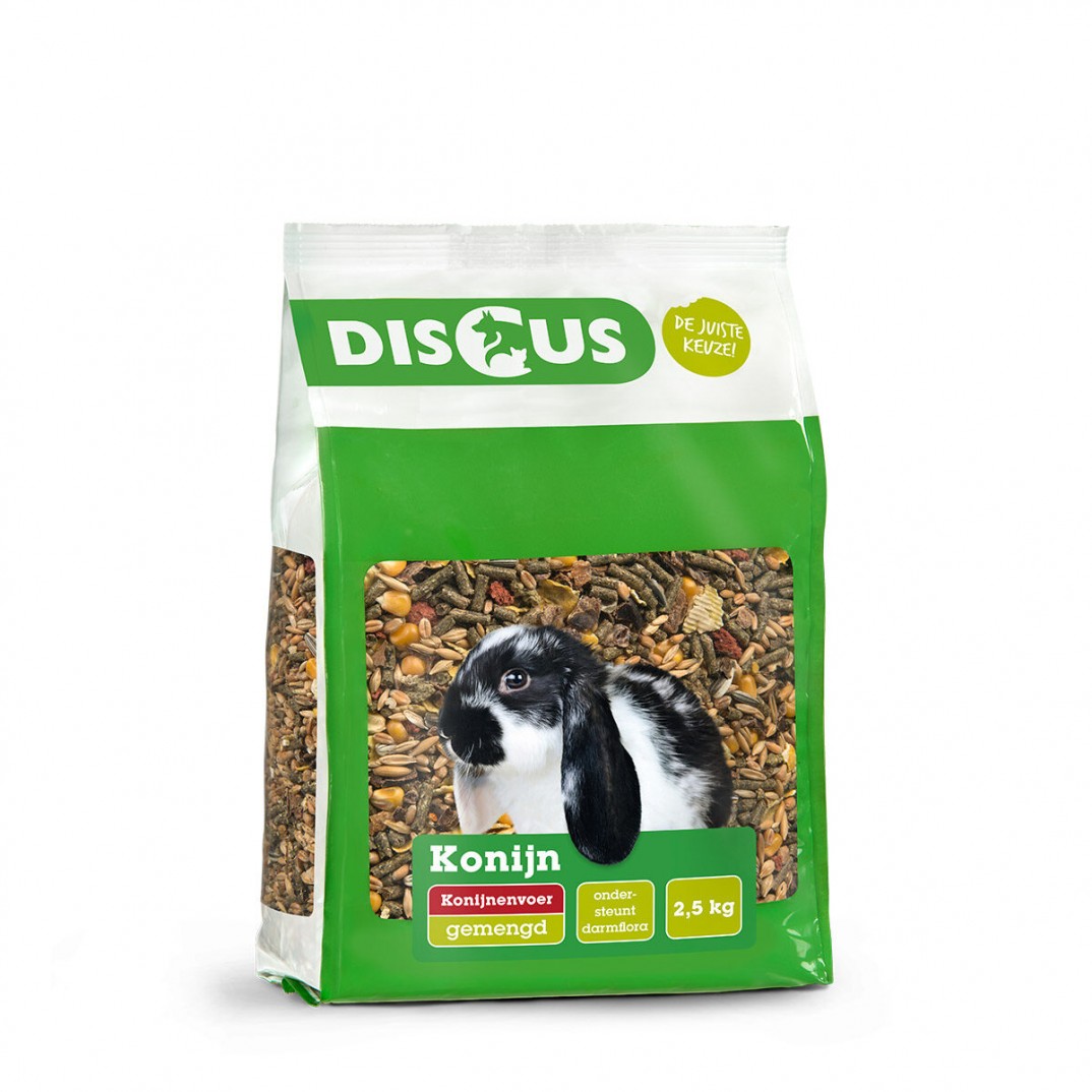 DISCUS Konijnenvoer Gemengd 2,5kg