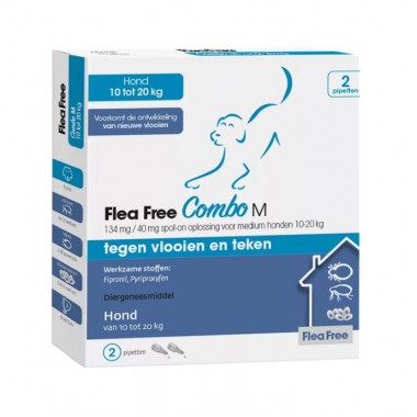 Flea Free Combo Hond M 10-20kg 2 pipetten