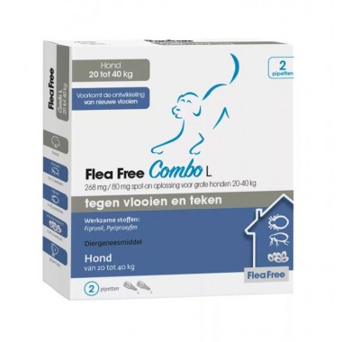 Flea Free Combo Hond L 20-40kg 2 pipetten
