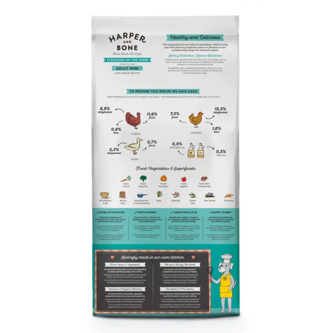 Harper and Bone Adult Mini Flavours of the farm 10kg