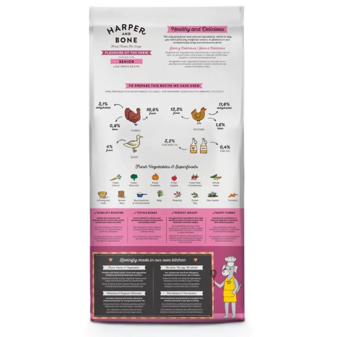 Harper and Bone Senior Flavours of the farm 2kg