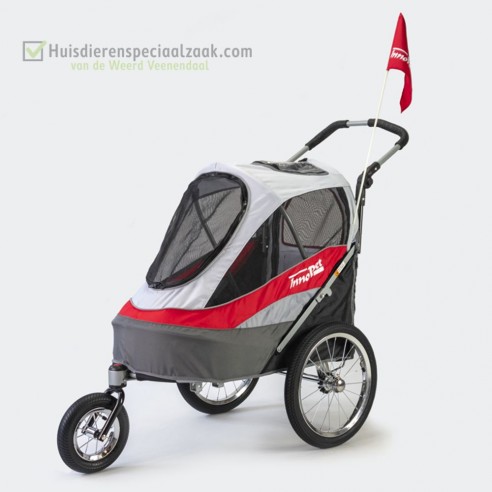 InnoPet Sporty Dog Trailer DeLuxe - Red/offwhite InnoPet Sporty Dog Trailer DeLuxe - Red/offwhite