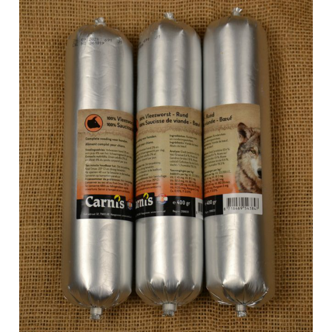 Carnis ACTIE - 100% Vleesworst Rund 200gr 11+1 Gratis