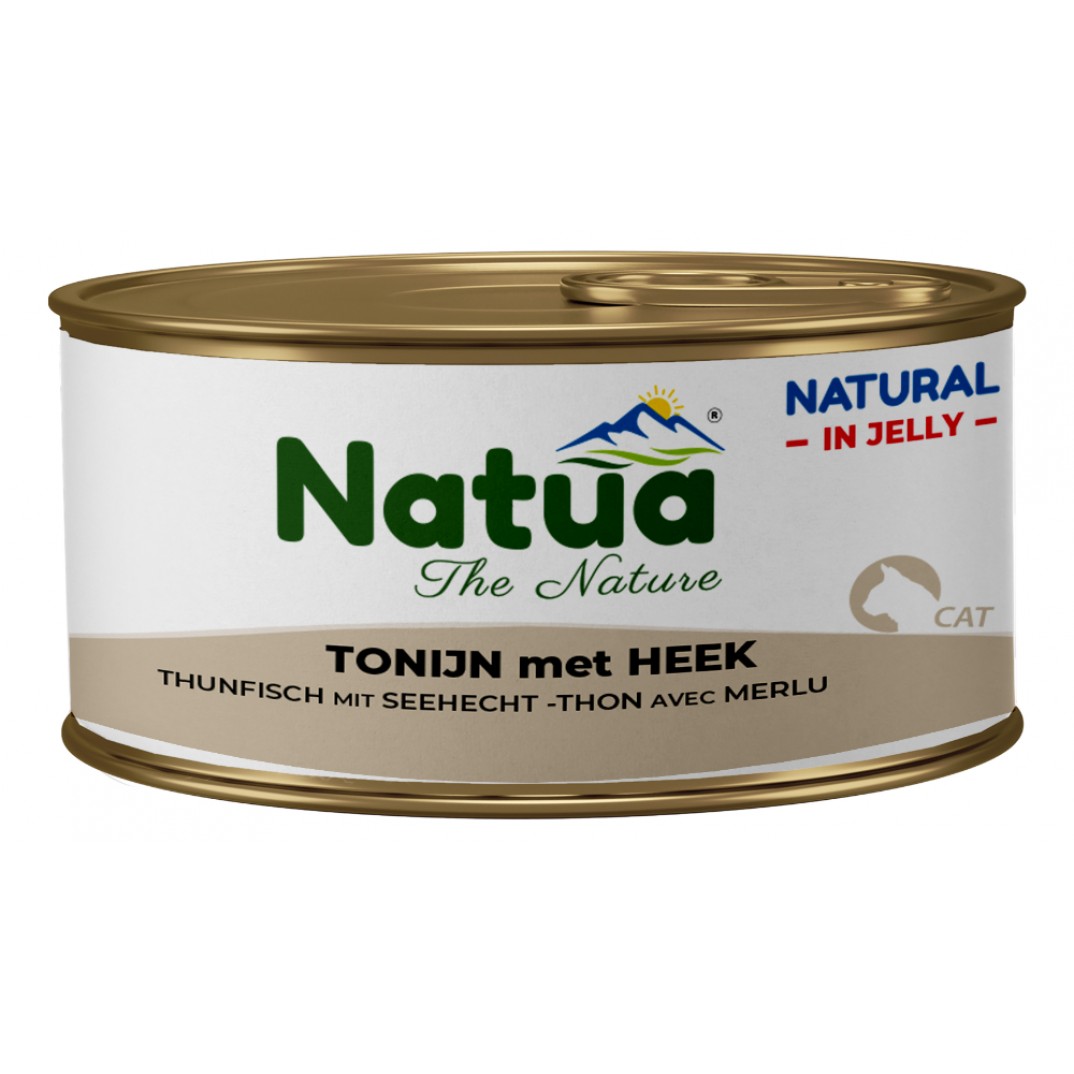 Natua Natural Jelly Tonijn met Heek 85 gram natvoer voor katten