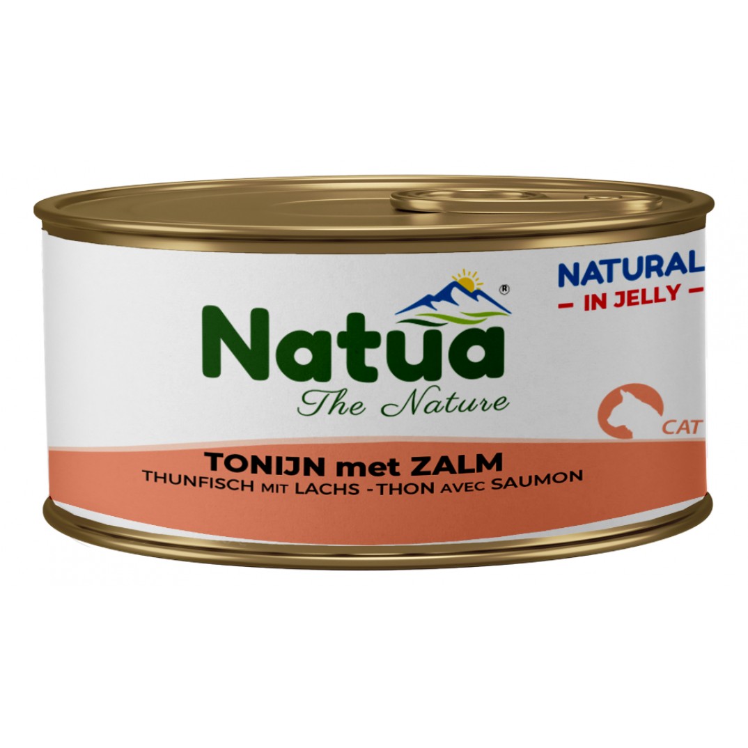 Natua Natural Jelly tonijn met zalm 85 gram natuurlijk nat kattenvoer
