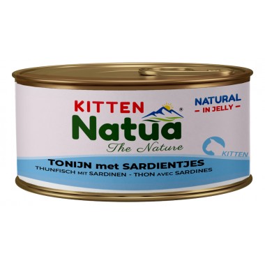 Natua natural jelly kitten tonijn met sardines 85 gram