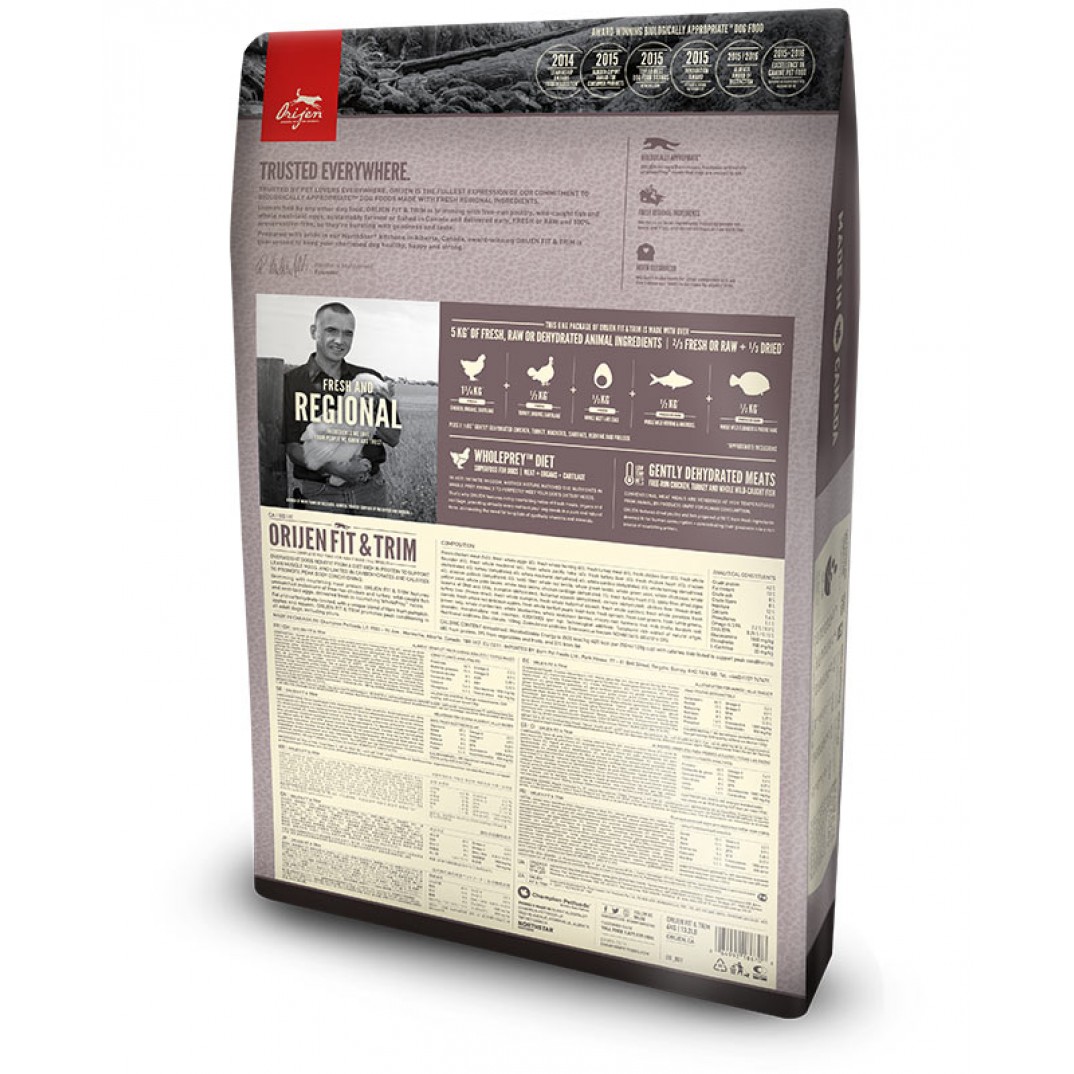 Orijen Whole prey fit en trim 11.4kg