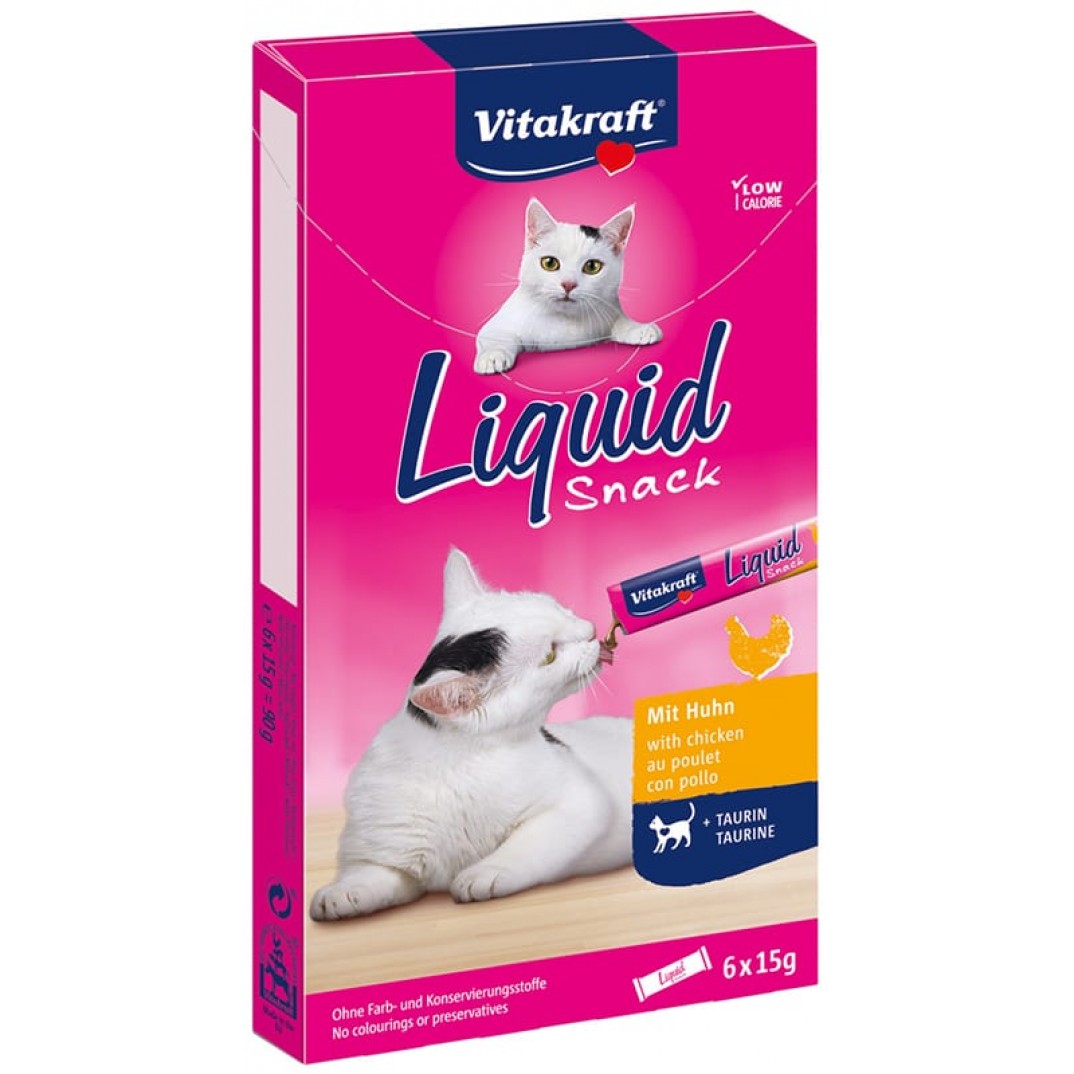 Vitakraft Liquid Snack met Kip en Taurine