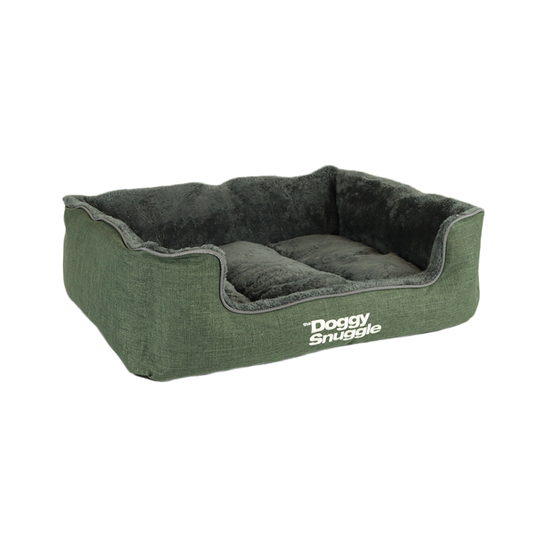 The Doggy Snuggle Dark Green - Nylon en Teflon Maat S