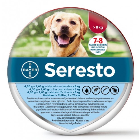 Seresto hond boven de 8KG