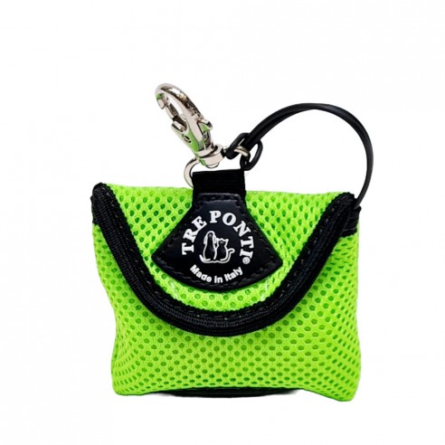 Tre Ponti poepzakjes houder mesh - neon groen