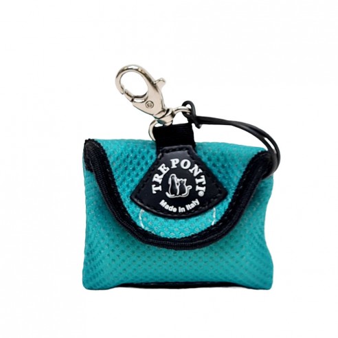 Tre Ponti poepzakjes houder mesh - aqua