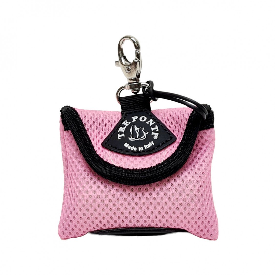 Tre Ponti poepzakjes houder mesh - pastel roze