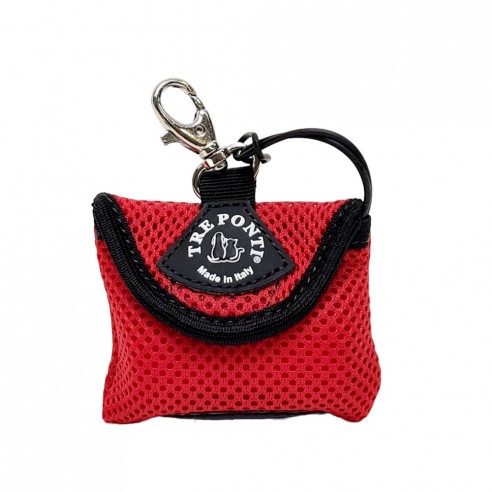 Tre Ponti poepzakjes houder mesh - rood